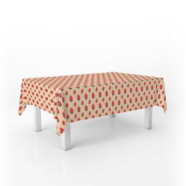 Imagem de Toalha De Mesa Frutas Morango 10 Lugares Retangular 300x146 - PRESENTE