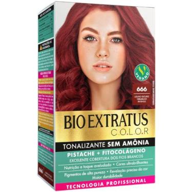 Imagem de Tonalizante Bio Extratus 666 Louro Escuro Vermelho Intenso Tecnologia 
