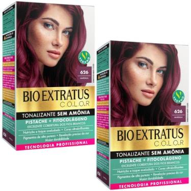 Imagem de Kit 2 Tonalizante Bio Extratus 626 Marsala Tecnologia Profissional - B