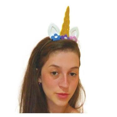 Imagem de Tiara Unicórnio Infantil de Carnaval - Piffer