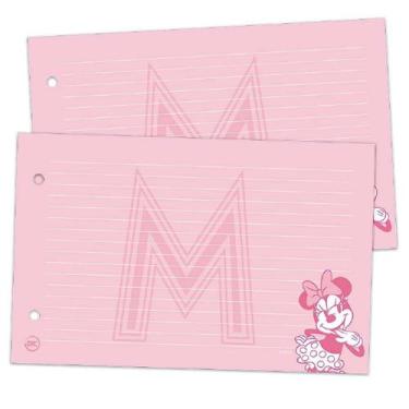 Imagem de Refil De Folhas Minnie Para Mini Fichário Escolar Com 80 Folhas - Dac