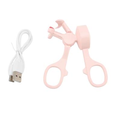 Imagem de Modelador de Cílios Elétrico Aquecido de Longa Duração USB Recarregável Ferramenta de Beleza de Aquecimento Rápido (Rosa)