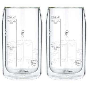 Imagem de Ozeri Moderna Artisan Series Copo de café para barista de parede dupla, 425 g, transparente