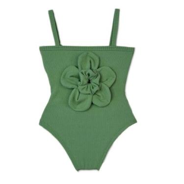 Imagem de Body Com Flor Candy Colors Feminino Infantil Juvenil Look Fim De Ano -