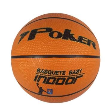 Imagem de Bola Basquete Poker Baby Indoor, Laranja