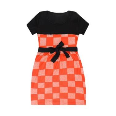 Imagem de Vestido Xadrez Vermelho com Faixa - Big Bless, 4