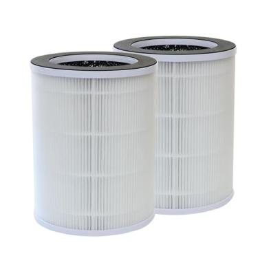 Imagem de PUREBURG Filtros HEPA verdadeiros de substituição P100 compatíveis com purificador de ar Welov P100 / P100 Pro P100-RF, H13 com filtragem de 4 estágios, carvão ativado 2 em 1, odor de pó limpo a ar,
