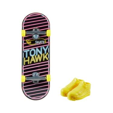 Imagem de Hot Wheels Skate De Dedo Com Tênis Lined Luminescence Tony Hawk - HNG33