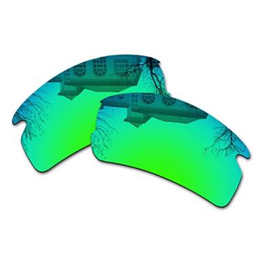 Imagem de Millersawp Lentes de substituição Flak 2.0 OO9295 compatíveis com óculos de sol Oakley - irídio verde