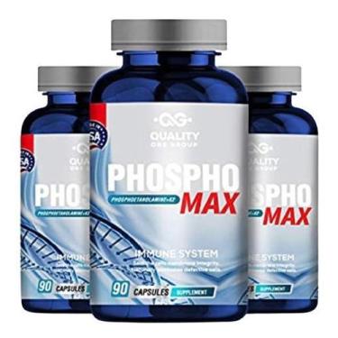 Imagem de Kit 3 __Fosfoetanolamin_Unica fórmula USP 90 cps PhosphoMax - QUALITY 