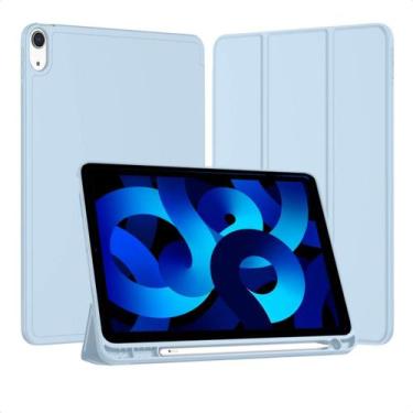 Imagem de Capa para Ipad Air 5 Air 4 10.9 Polegadas Smart Porta Pencil Anti Impa