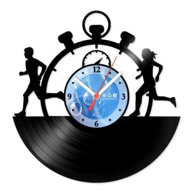 Imagem de Relógio De Parede Disco Vinil Esportes - Corrida - VES-043 - Modernart