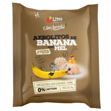 Imagem de Biscoito aerolitos banana c/ mel uni sachê 15g c/ 10 unidades - UNI FO