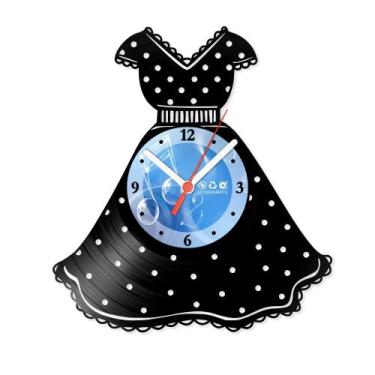 Imagem de Relógio De Parede Disco Vinil Diversos - Vestido Retrô - VDI-179 - Mod