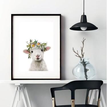 Imagem de Quadro Ovelha Baby - 60x48cm - Quadros On-line