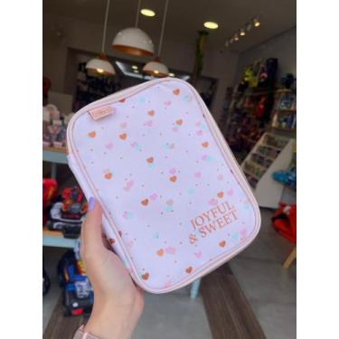 Imagem de Estojo Box Coração 2024 Tilibra, rosa