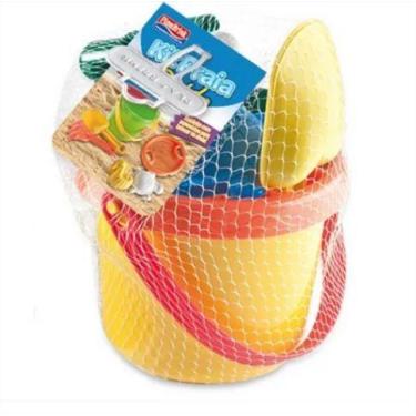 Imagem de Kit Praia Baldinho C/acessórios Para Brincar Areia - plasbrink