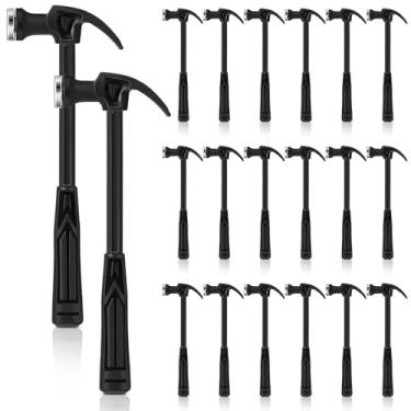 Imagem de WILLBOND 20 peças mini martelo de plástico 18,5 cm mini martelo de segurança pequeno ferramenta de plástico doméstico para artesanato faça você mesmo marcenaria perfurador de unhas escape de