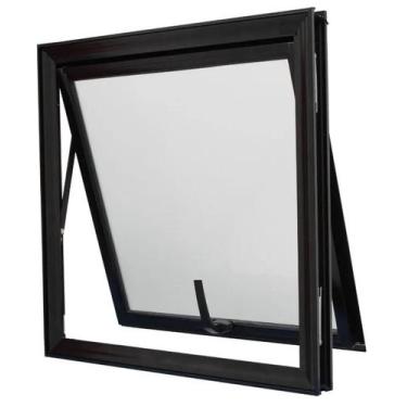 Imagem de Vitro maxim ar 60 x 60 aluminio preto vidro boreal linha 25 premium  -