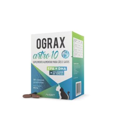 Imagem de Ograx Artro 10 Suplemento Para Cães e Gatos C/30 Cápsulas - Avert