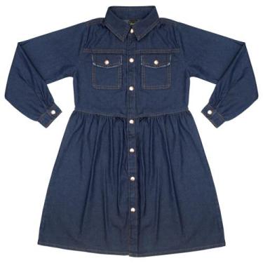 Imagem de Vestido Juvenil Look Jeans Manga Longa Jeans, 4