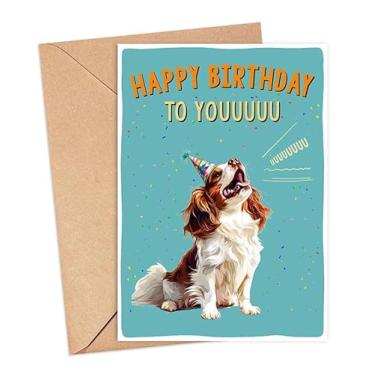 Imagem de Cartão de cachorro Cavalier King Charles Spaniel, cartão de aniversário para dono de cachorro, cartão de aniversário engraçado spaniel, presente para amantes de cães spaniel, presente para mães de