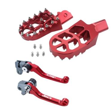Imagem de Adsspro CNC Pegs de alumínio pedal de descanso pedal pedal e alavanca de embreagem de freio para CRF150F CRF230F CRF230 CRF150 F CRF 150F 230F 150 230 F 2003-2019 Dirt Pit Bike Motocross