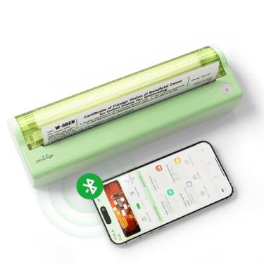 Imagem de PeriPage Impressora térmica Bluetooth P80, impressora portátil sem fio para trabalho e viagens, impressoras móveis sem tinta compatíveis com 21 x 28 cm, compatível com iOS/Android/laptop