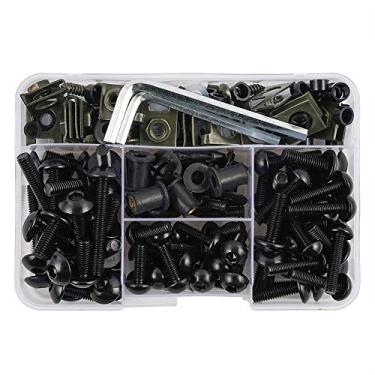Imagem de NICECNC Kit de parafusos de carenagem de alumínio M5 M6 190 peças compatíveis com Ducati 848 1098 1098R 1198 899 Panigale 749 999 959 Corse, Honda CBR 1000RR 600RR, Yamaha, Kawasaki KLR650 Ninja,