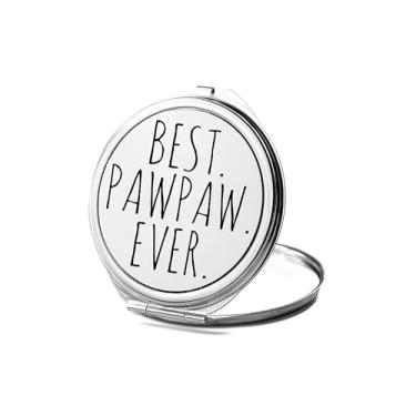 Imagem de SpreadPassion Espelho compacto Pawpawpaw, presente Pawpaw, melhor espelho fotográfico Pawpaw Ever, espelho de maquiagem de viagem pequeno espelho portátil, espelho de bolso portátil, ideia de