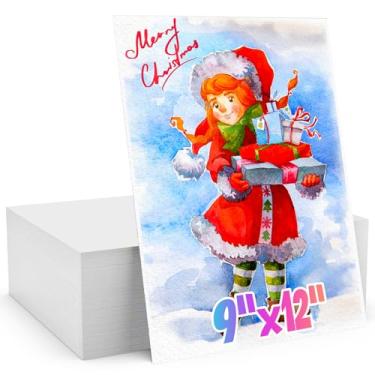 Imagem de Papel aquarela, 250 folhas de papel de cor de água a granel, materiais de arte para crianças e adultos, 23 x 30 cm, pintura de cavalete de artista, papel de desenho solto, material de meia para o dia