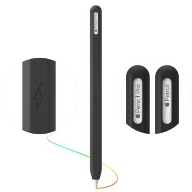 Imagem de Capa protetora ultrafina para Apple Pencil Pro e Apple Pencil 2ª geração compatível com Apple Pencil Pro (preta)