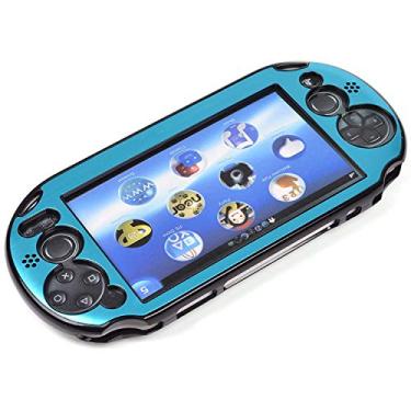 Imagem de Capa rígida de proteção metálica de alumínio azul claro Cosmos para PlayStation PS VITA 2000 (não para série Vita 1000)