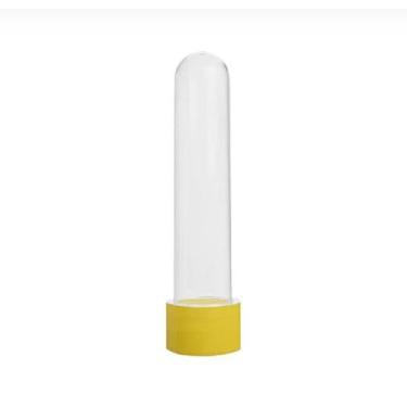 Imagem de Tubete para Lembrancinhas Acrilico 13cm c/10un Amarelo - Mirandinha