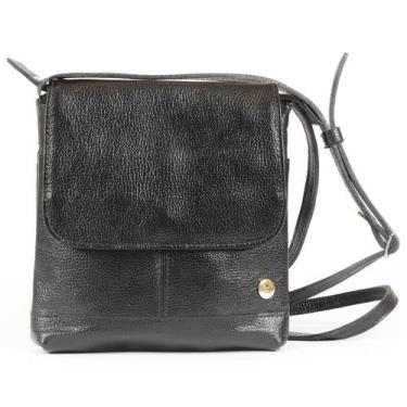 Imagem de Bolsa Aline Feminina Transversal em Couro Legitimo - Betania Couros, P