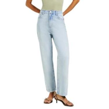 Imagem de Calça Jeans Feminina Hering Reta Azul Clara - H9KK1ASN-Feminino