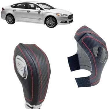 Imagem de Capa Carbon Manopla Câmbio Automático Fusion 2013 À 2016 - Tunning Cou