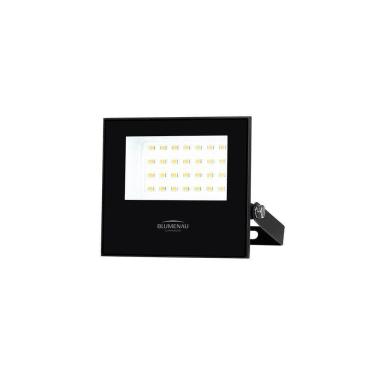 Imagem de Refletor Blumenau Led Play 30w Preto Bivolt 3000k Luz Amarela