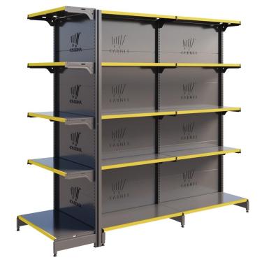 Imagem de Gôndola Centro 1 Ponta 1 Inicial E 1 Continuação 1,70 m 40KG FIT Expositor de Supermercado Amapá