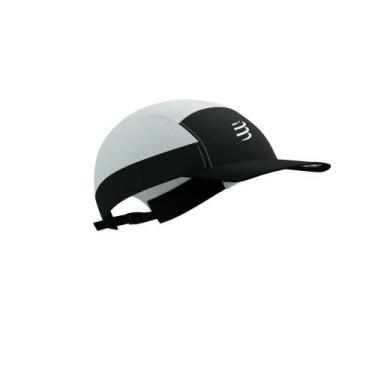 Imagem de Boné 5 Panel Branco/Preto - Compressport