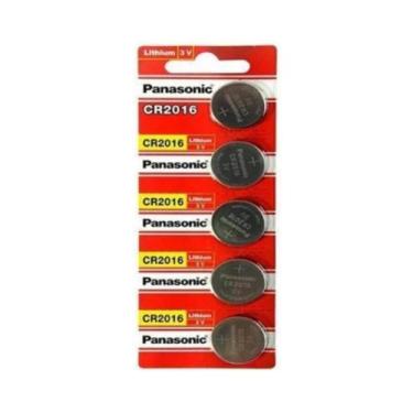 Imagem de Kit 1 Cartela Bateria Panasonic CR2016 3V 5 unidades - Yellow Cell