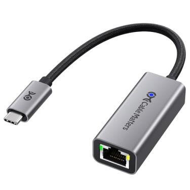 Imagem de Cable Matters Adaptador USB C para Ethernet de 2,5 Gb, velocidade de rede de 2,5 Gigabit, adaptador USB C para Ethernet compatível com USB 4, Thunderbolt 4/5, Plug & Play para MacBook, laptop e