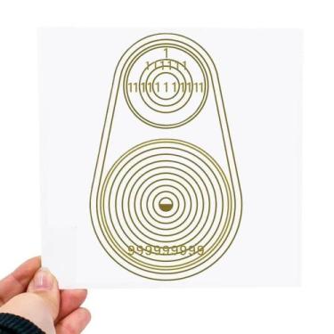 Imagem de Placa Grafico Relax Sono PVC 15x15cm - Radionica Radiestesia - Dhonell