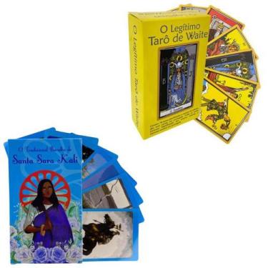 Imagem de Kit Legitimo Taro Waite + Baralho Santa Sara Plastificados - META ATAC