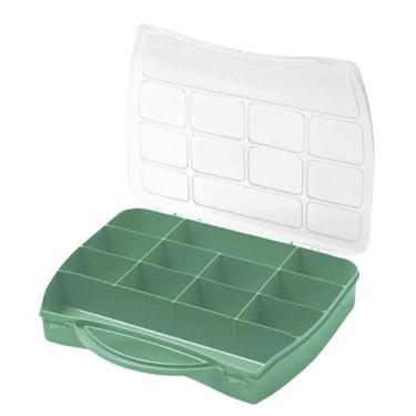 Imagem de Maleta Organizadora Caixa Plastica com Divisórias Box Multiuso Pesca C