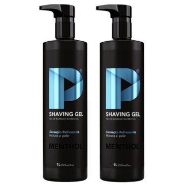 Imagem de Shaving Gel De Barbear Play Barber 1kg Menthol Caixa Com 2 Unidades