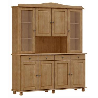 Imagem de Cristaleira Rubi 8 Portas 4 Gavetas 8963FN Freijó Finestra