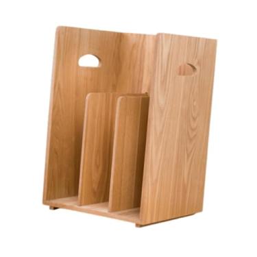 Imagem de Bothyi Livro de Wood Rack DVD Storage Storage Stationery Book Shelf Stand Desktop Bookcase Storage Rack para Hold Heavy Books CD Revistas, Marrom