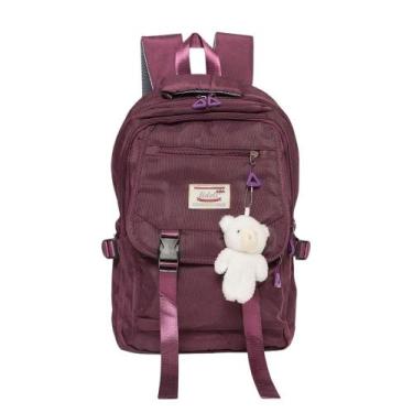 Imagem de Mochila Universitária Escolar Porta Notebook Bauarte, Roxo