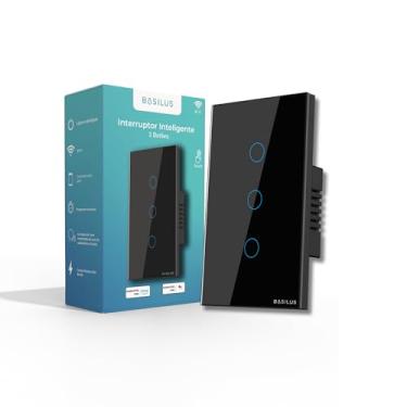 Imagem de Interruptor 3 Botões Preto Wifi - Basilus